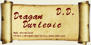 Dragan Durlević vizit kartica